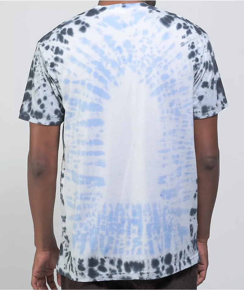 Your Highness Gnome Home Black & Blue Tie Dye T-Shirt
