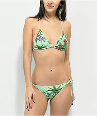 Your Highness Green Dream Triangle Bikini Top