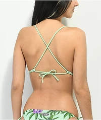 Your Highness Green Dream Triangle Bikini Top
