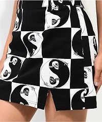Your Highness Harmony Black & White Checkered Skirt