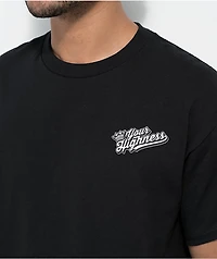 Your Highness Hemp Leaf Black T-Shirt
