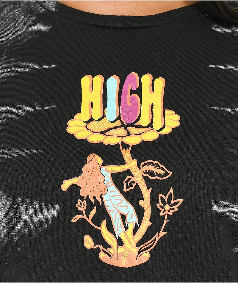 Your Highness Here Comes The Sun Black Tie Dye T-Shirt