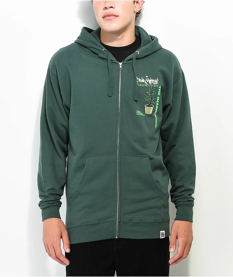 Your Highness Imagination Green Zip Hoodie
