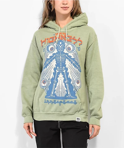 Your Highness Inner Peace Green Hoodie