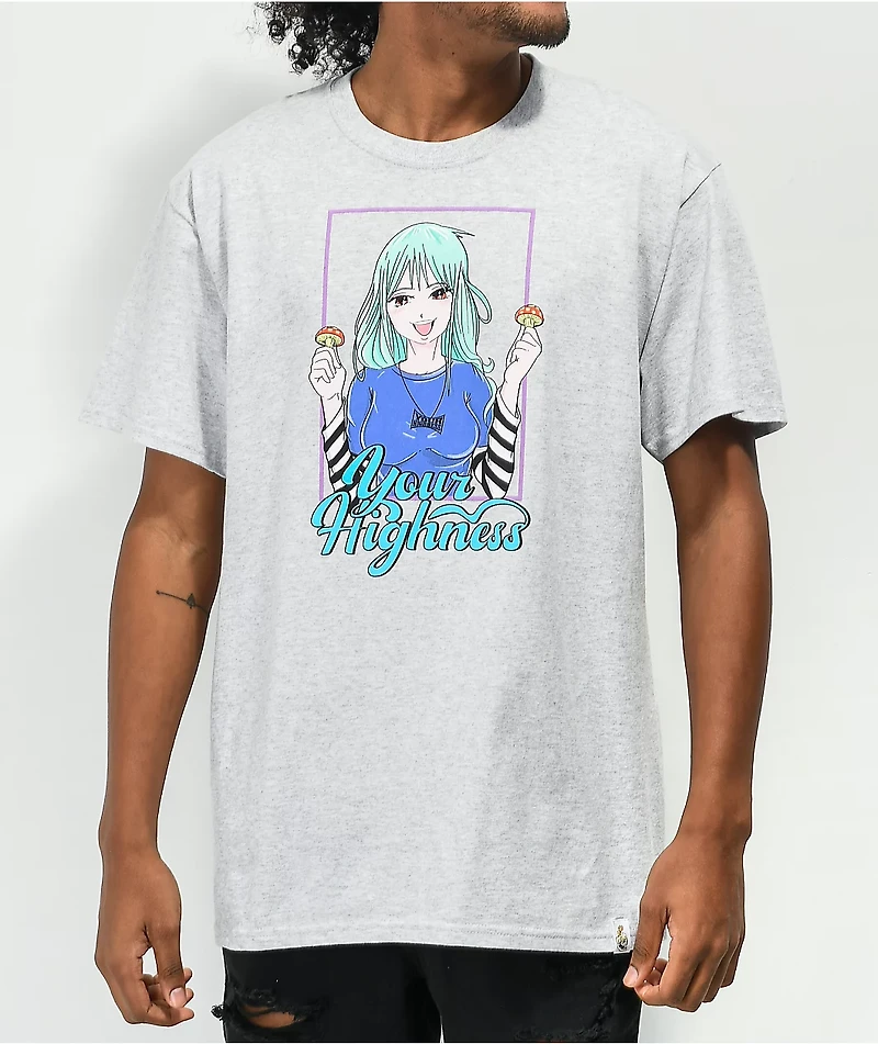 Your Highness LA Fun Girl Grey T-Shirt