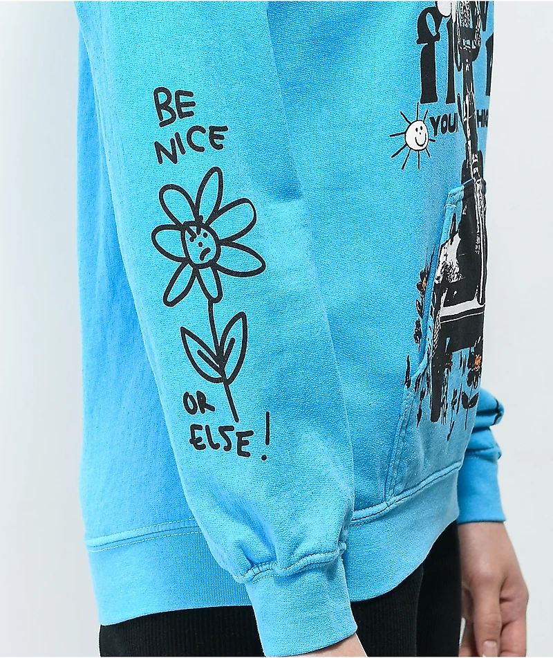 Your Highness Lawnmower Blue Hoodie