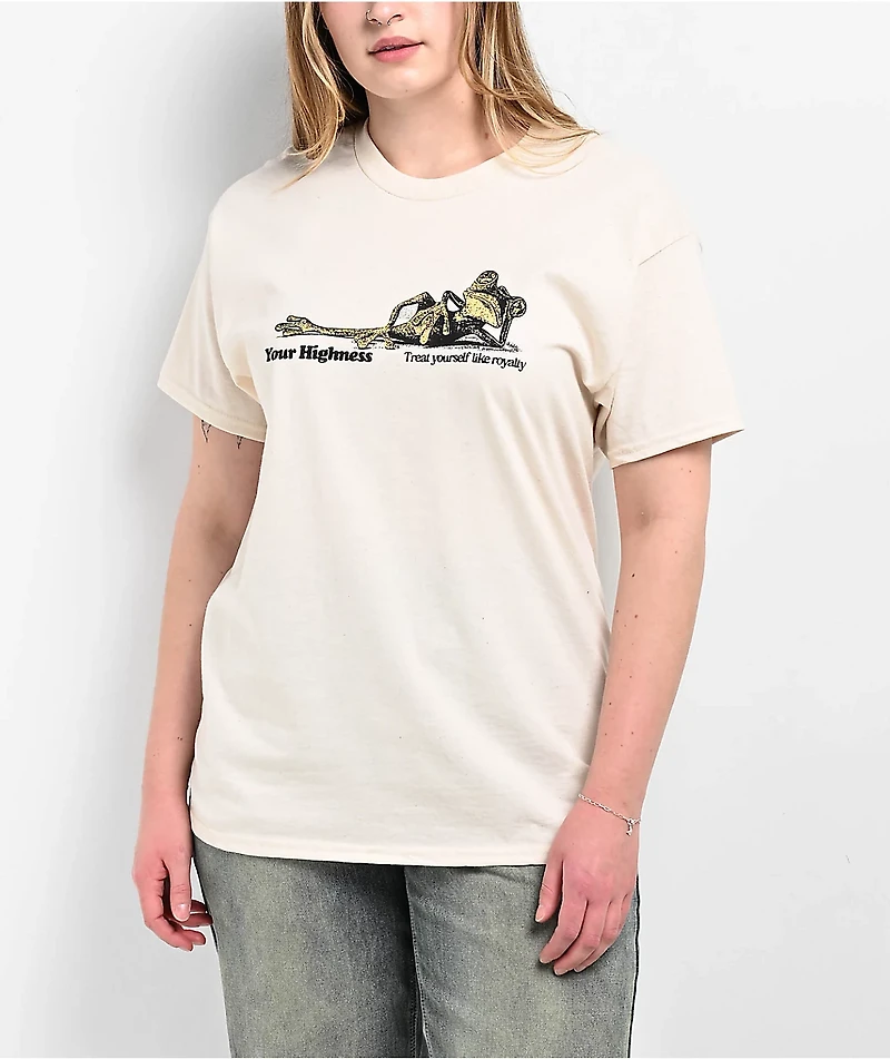 Your Highness Loungin Beige T-Shirt