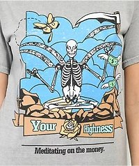 Your Highness Meditating Grey T-Shirt