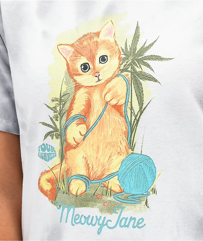 Your Highness Meowy Jane Grey Tie Dye T-Shirt