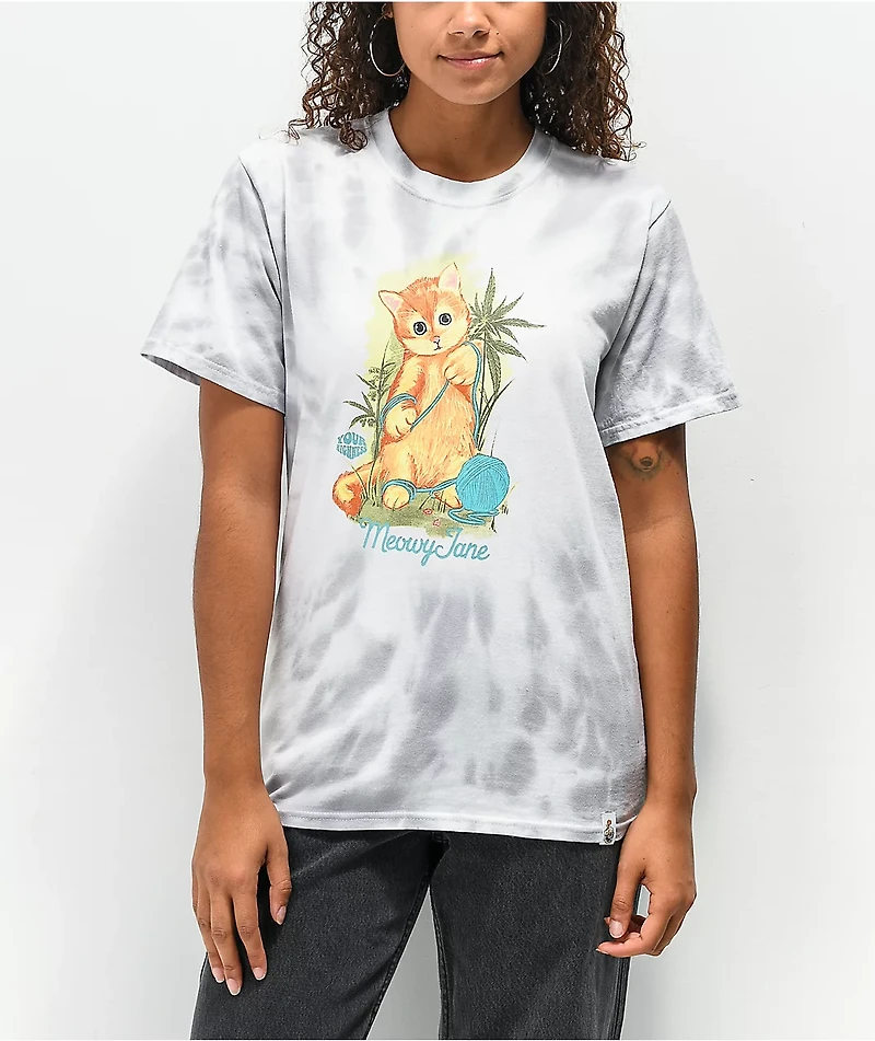 Your Highness Meowy Jane Grey Tie Dye T-Shirt