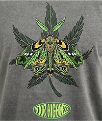 Your Highness Moth Charcoal Wash T-Shirt