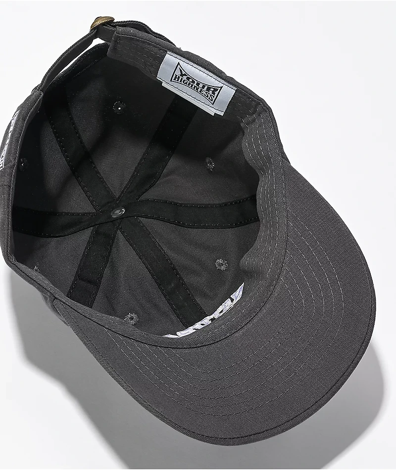 Your Highness Natural High Grey Strapback Hat