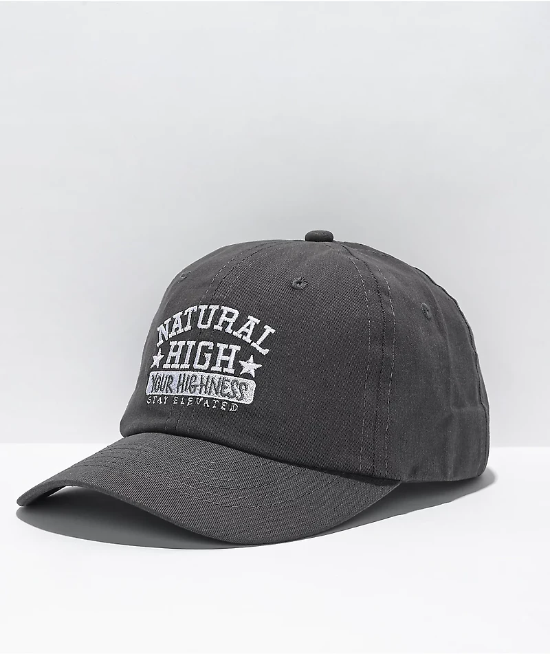 Your Highness Natural High Grey Strapback Hat
