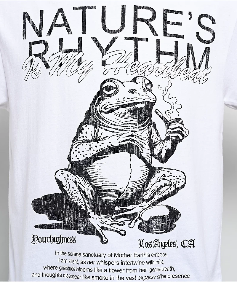 Your Highness Natures Rhythm White T-Shirt