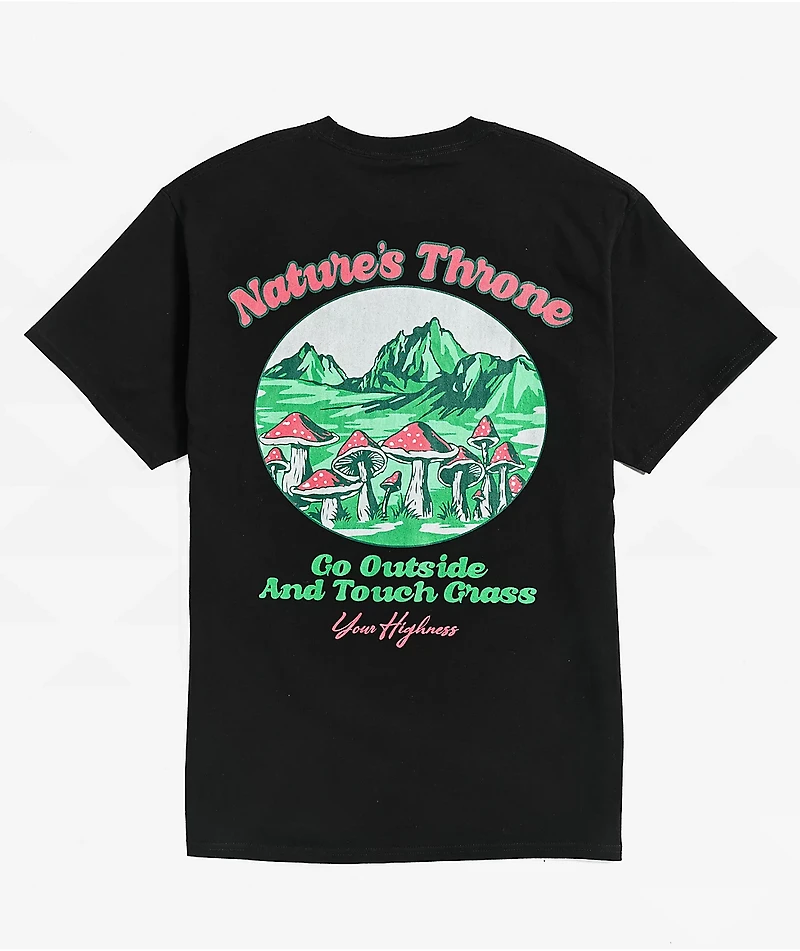 Your Highness Natures Throne Black T-Shirt