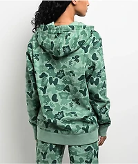 Your Highness Ocean Camo Green Zip Hoodie