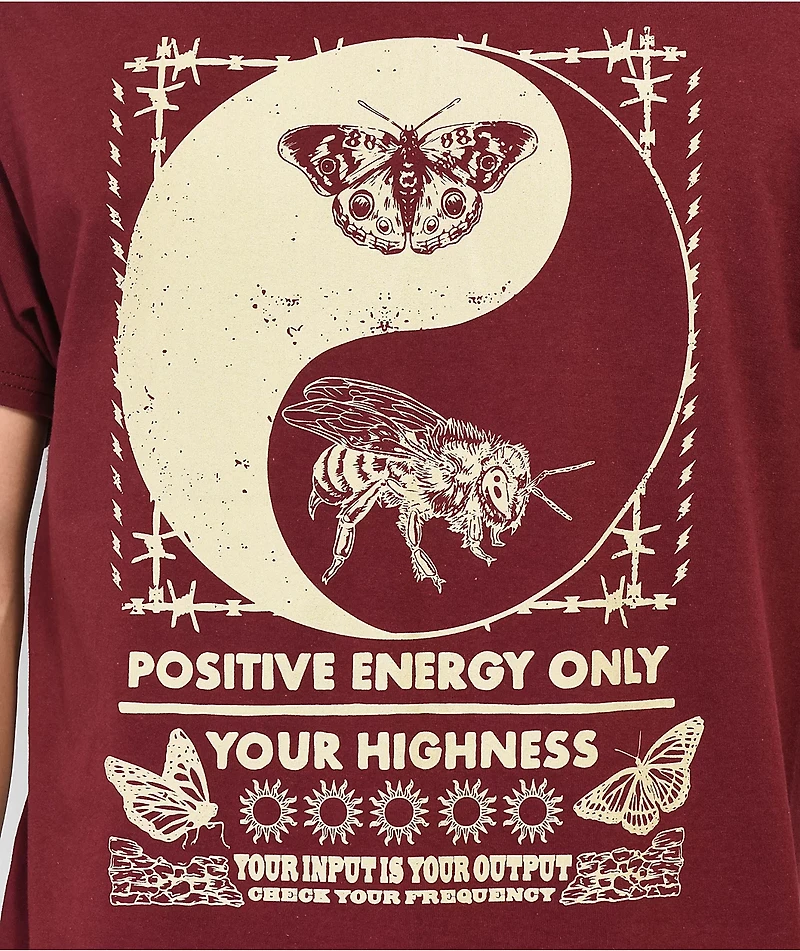 Your Highness Output Maroon T-Shirt