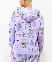 Your Highness Puff AOP Purple Hoodie