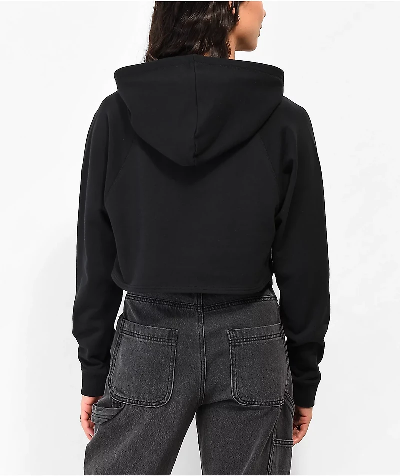 Your Highness Root Rot Black Crop Hoodie