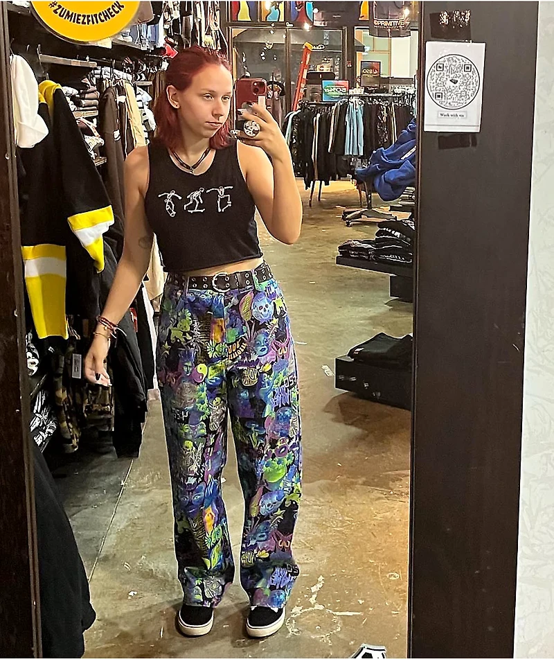 Your Highness Ruckus Print Purple Pants