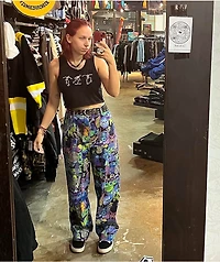 Your Highness Ruckus Print Purple Pants