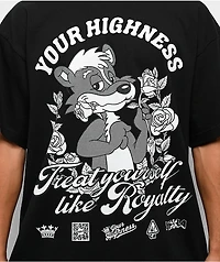 Your Highness Skunk Royalty Black T-Shirt