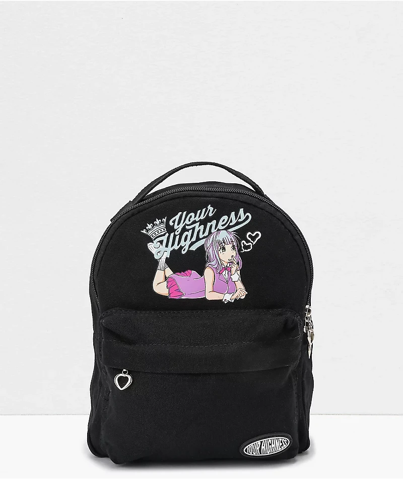 Your Highness Smokin Bout U Black Mini Backpack