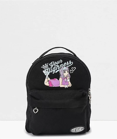 Your Highness Smokin Bout U Black Mini Backpack