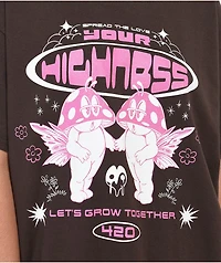 Your Highness Spread The Love Brown T-Shirt