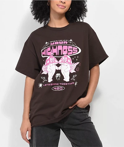Your Highness Spread The Love Brown T-Shirt