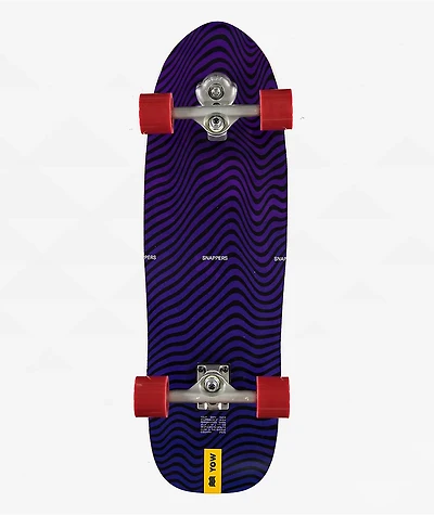 Yow Snappers High Power Surfing 32.5" Cruiser Skateboard Complete