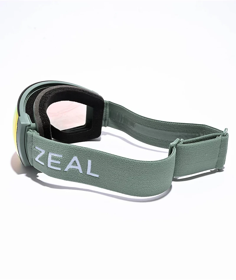 Zeal Portal XL Sage & Phoenix Mirror Snowboard Goggles