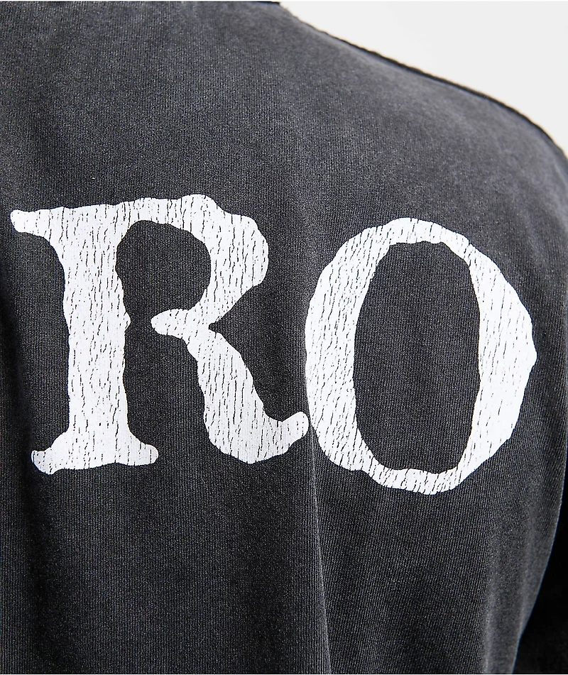 Zero Big Skull Black Wash T-Shirt
