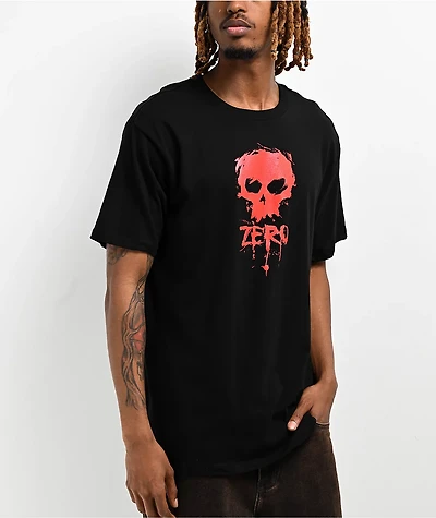 Zero Blood Skull Black T-Shirt