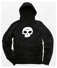 Zero Single Skull Black Heavyweight Hoodie