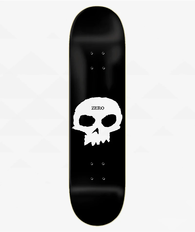 Zero Single Skull Reflective 8.25" Skateboard Deck