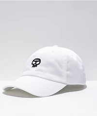 Zero Single Skull White Strapback Hat