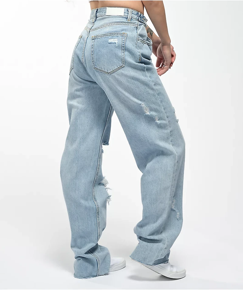 Ziggy Hi & Loose Light Wash Dad Jeans