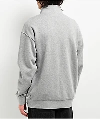 Zine Athletic Grey Quarter Zip Sweatshirt
