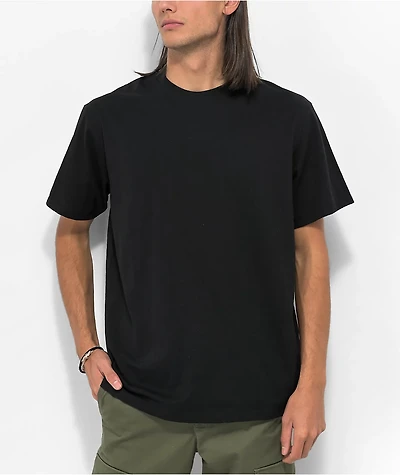 Zine Black Recycled Cotton & Polyester T-Shirt