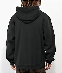Zine Black Zip Hoodie