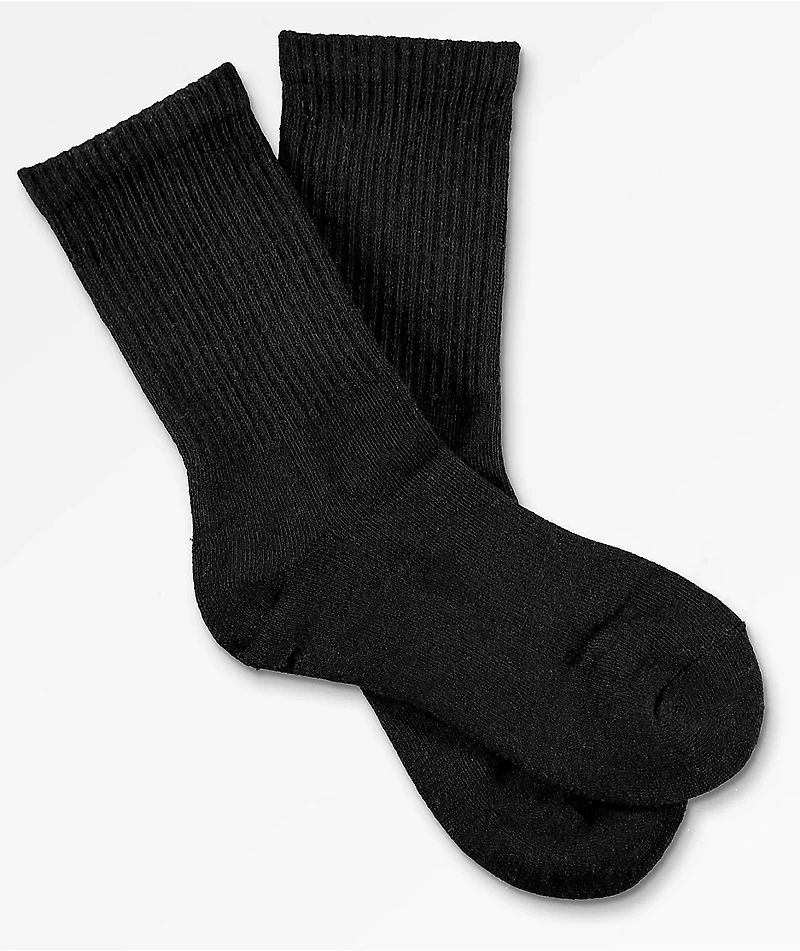 Zine Boys Black Crew Socks