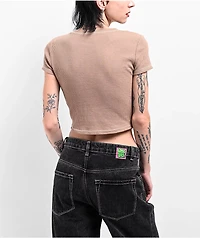 Zine Carmina Chantrelle Thermal Crop T-Shirt