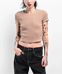 Zine Carmina Chantrelle Thermal Crop T-Shirt