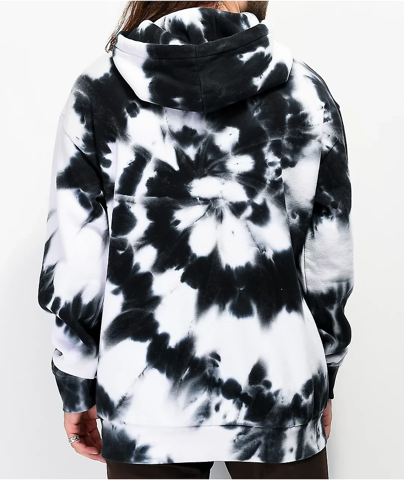 Zine Castle Black & White Tie Dye Hoodie