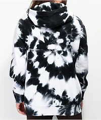 Zine Castle Black & White Tie Dye Hoodie