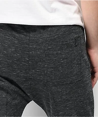Zine Cover Solid Knit Charcoal Jogger Sweatpants