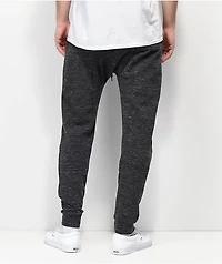 Zine Cover Solid Knit Charcoal Jogger Sweatpants