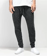 Zine Cover Solid Knit Charcoal Jogger Sweatpants