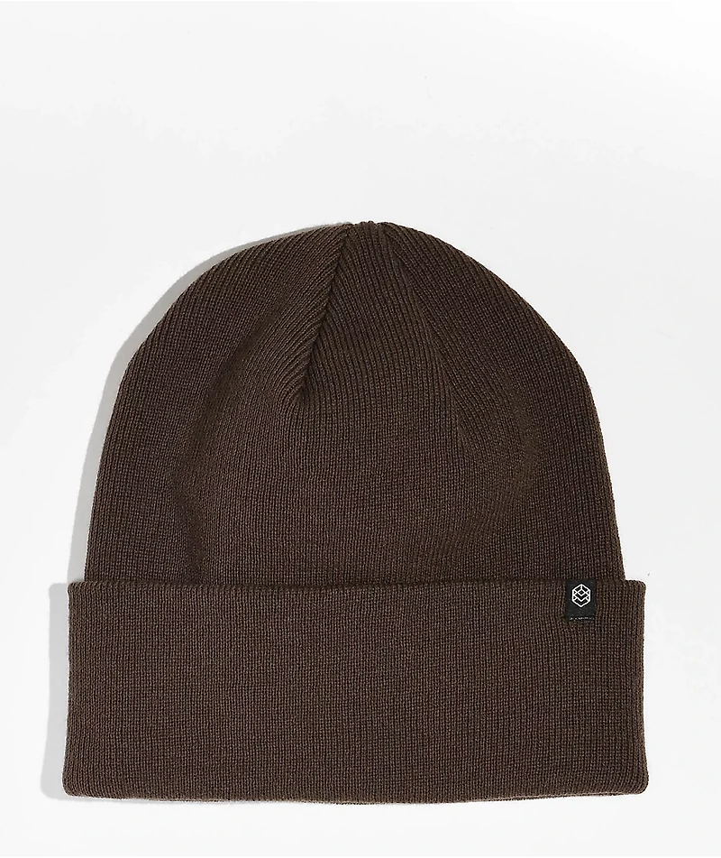 Zine Essential Brown Beanie